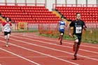 Joe Hughes (Tynedale) wins the under-15s 300 metres.